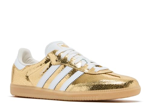 Image of adidas Originals Samba OG Women's Sneakers, Gold Metallic /White /Core White, Size 6.5