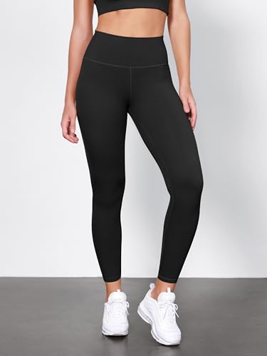 ODODOS Tummy Control Compression Leggings for Women, 25" / 28" High Waist Workout Running Yoga Pants2
