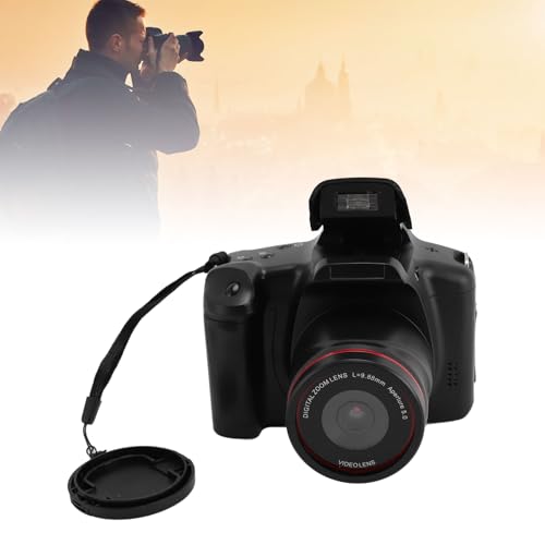 ASHATA Fotocamera Digitale 1080P 16MP per Fotografia e Video, Fotocamera per Vlogging per YouTube Fotocamera con Schermo Ribaltabile a 180° Fotocamera Compatta con Zoom 16X, Schermo da