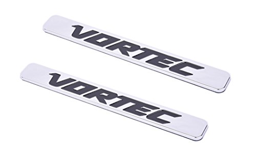 Aimoll 2pcs Vortec Emblems, Badges for Chevrolet 2500hd GMC Sierra Silverado Gm Truck Liter Badges (Chrome)