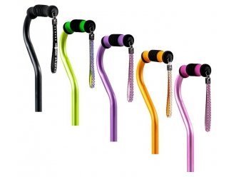 Offset Quad Cane Color: Green