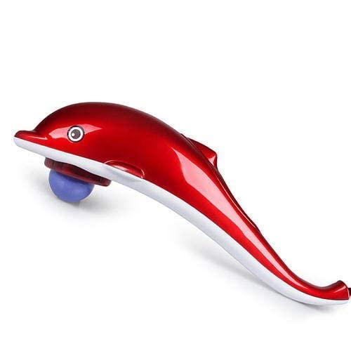 Big cart Corded Electric Dolphin Handheld Massager with Vibration, Magnetic, Far Infrared Therapy to Aid in Pain and Stress Relief For Men and Women Fish Massager Machine for Body [MULTI COLOR]