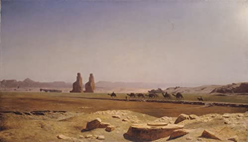 Mur vide ? Habillez votre pièce avec le grand tableau la plaine de Thèbes par Gérôme 60x90cm