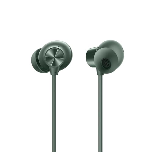 Image of Original Neckband for OnePlus Z2 ANC Neckband Bluetooth with Powerful ANC Heavy Bass Stereo Sound Magnetic Control Sweat Resistant [Green]