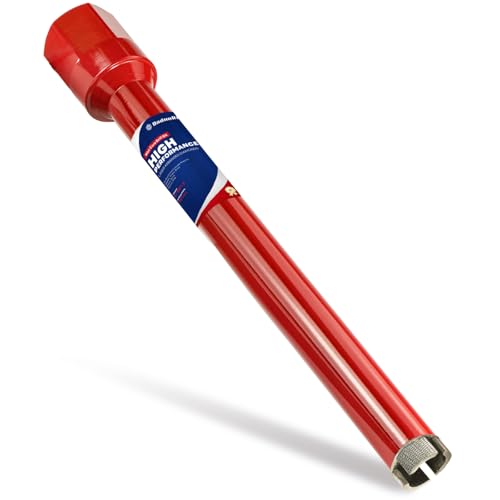Image of Premium 1-1 /4 inch Core Drill Bit for Hard Concrete with High-Density Diamond, Precision-Welded Segments, 1-1 /4 inch-7 Thread x 14 inch Depth, Industrial Grade for Concrete Rebar, Brick, Masonry, Pavers