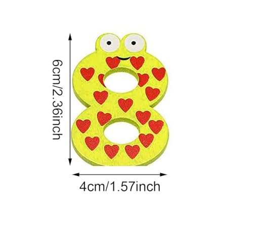 Penta Angel T-0755 10Pcs Wooden Magnets Fridge Numbers Large Cute Wood Magnetic Refrigerator Whiteboard Fridge Magnets thumb #1
