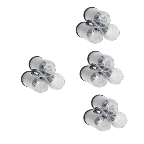 GALPADA 3pcs Tennis Balls Container Black Lid Pvc Cylinder Storage Holder for Balls