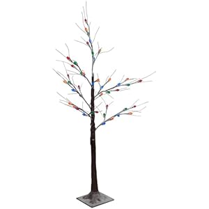 Northlightledlightedfrostedchristmastwigtree4brownmulticolorlights  Urban Country Home Decor Northlight led lighted frosted christmas twig tree 4 brown multi color lights  urban country home decor