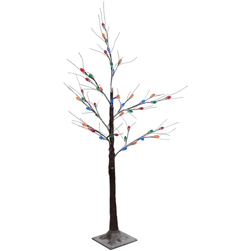 Northlightledlightedfrostedchristmastwigtree4brownmulticolorlights  Urban Country Home Decor Northlight led lighted frosted christmas twig tree 4 brown multi color lights  urban country home decor
