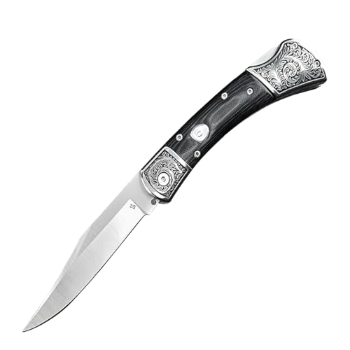 Huaao G158 8.6 Inch Camping Folding Pocket Knife, Lock-Back Folder Knife cover