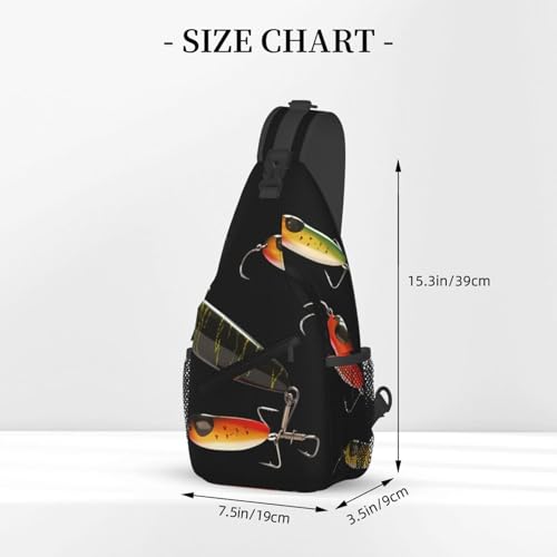 Bolso Cruzado Casual Unisex Negro de Poliéster miniatura 3