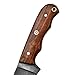 FALCON KNIVES Handmade 1095 Steel Lineman’s Hawkbill knife with Leather sheath, Fixed blade Electrician Wire Skinning knife for professional, Heavy Duty Utility Knife (1095 Steel Walnut Wood)