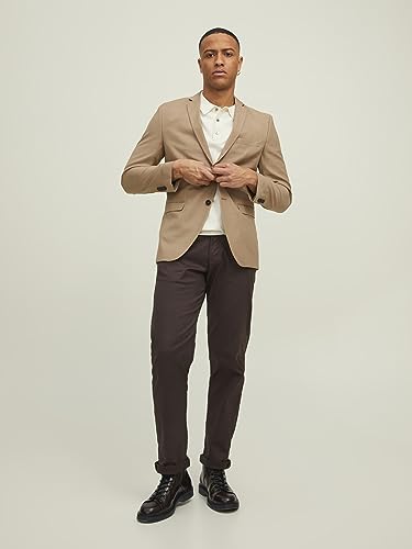 Jack & Jones Herren Jprsolaris Blazer Noos Anzugjacke, Curds & Whey/Fit: Slim Fit, 54 – Ansicht 5