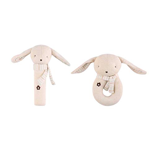 Preisvergleich Produktbild STOBOK Tier Baby Soft Hand Rassel Spielzeug Entwicklungspädagogische Tier Prise Puppen für Säuglingsbaby