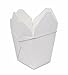 Green Direct Chinese Take Out Food Container with Metal Wire Handle White Take out Party Favor Boxes with Easy Flap Closing Cover Pack of 40 (32 oz)