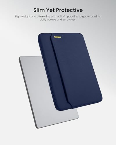 Image of tomtoc Slim Laptop Sleeve for 13.5-14.3 Lenovo, HP, ASUS, Dell, Acer Laptop Notebook, Vivobook /Zenbook 14, Water-Resistant Protective Case for 13.8 Inch Surface