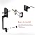 Haidms Matte Black Front Door Handle, Single Cylinder Exterior Door Entry Handle with Door Lever, Entry Door Handle Set, Reversible for Right and Left Handed Sided Doors