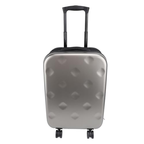 20 Inch Suitcase with Spinner Wheels, Password Lock, Grey Foldable Portable Luggage for Travel with 360° Spinner Wheels4