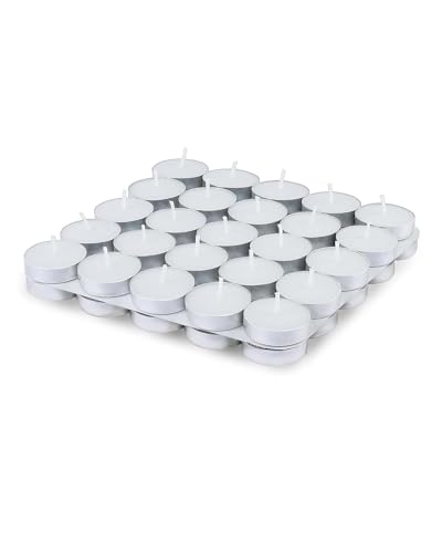 ShikharRetails tealight Candles Unscented White Long-Burning, Smokeless, Wax Candles for Home Décor | Candles for Diwali Decoration Tea Light Candle 10 pcs(TL 10(1-1.5hr)(Pack of 1)