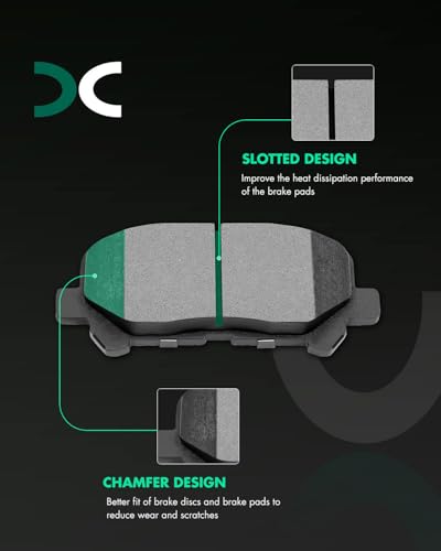 Image of SCITOO D1089 D1281 Ceramic Brake Pads Sets Front & Rear Replacement For Honda Odyssey 2011-2014