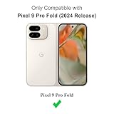 Cresee Case for Google Pixel 9 Pro Fold, with Built-in Front Screen Protector, Slim Fit Hard Polycarbonate Cover Phone Case for Pixel 9 Pro Fold (2024) Red - Image 2