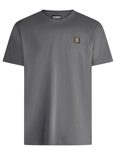 riverso Tshirt Herren Regular Fit RIVGino 3er Set Pack Rundhals Kurzarm Sommer Tee Shirt Logo, Größe:XL, Farbe:Pack 4 (Olive, Tahiti Grey… – Ansicht 6