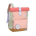 LÄSSIG Kinderrucksack mit Brustgurt Freizeitrucksack wasserabweisend, 12 Liter/Medium Rolltop Backpack Sunny Explorer rose/pink