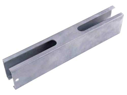 Alberts 672638 Adaptador para postes de valla, para prolongar postes de valla existentes, galvanizado en caliente, longitud 250 mm, para postes 60 x 40 mm