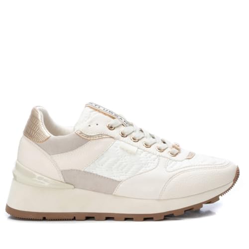 XTI - Zapatilla Mujer Hielo - Calzado Cómodo y Versátil - Moda Casual - Modelo 14001602 (Talla 37)