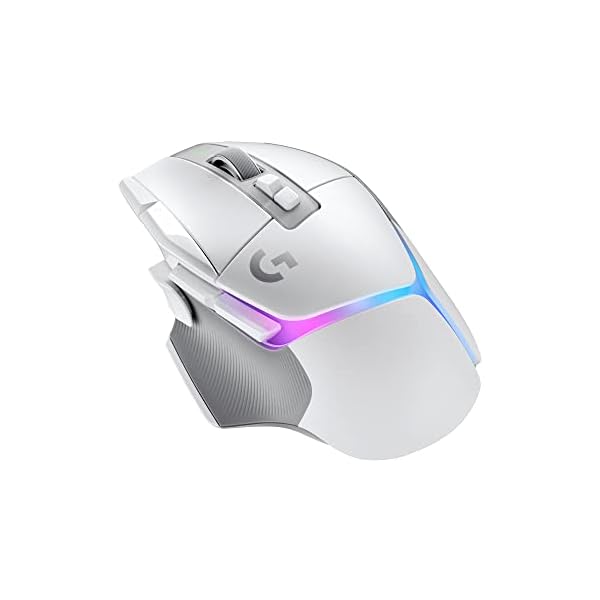 Logitech G G502 X PLUS LIGHTSPEED Ratón inalámbrico RGB para Gaming - Ratón óptico con interruptores híbridos LIGHTFORCE, LIGHTSYNC RGB, sensor HERO 25K, compatible con PC - macOS/Windows - Blanco
