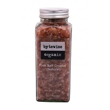 Bytewise, Organic Pink Salt Crystal, Flavorful Salt, Multi-Purpose Uses of Salt, Taste Enhancer- 500 grams