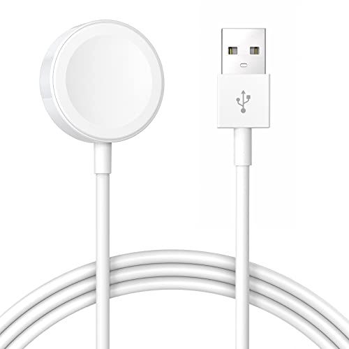 Marchpower iWatch MFi, cable de carga magnético a USB, 1 metro, cargador inalámbrico para iWatch compatible con iWatch modelos Series 7/SE/6/5/4/3/2/1 Cover