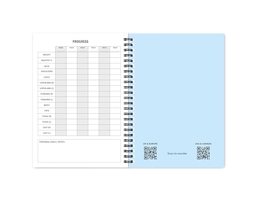 The Gym Log, The Perfect Logbook to record all your Workouts, A5 size with 104 pages and enough space for 100 workouts - Image 4