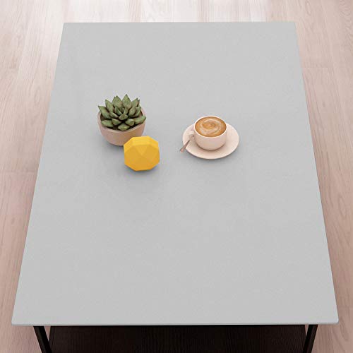 Image of Homease Solid Light Gray Wallpaper 24 x 196 inch Thick Matte Light Gray Contact Paper Decorative Peel and Stick Wallpaper for Shelf Liner Cabinet Table Door Waterproof Vinyl Self Adhesive PVC Film