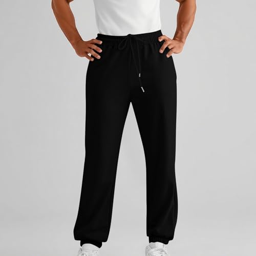 Sweatpants for Men 2025 Relaxed Fit Running Workout Joggers Cinch Bottoms Casual Drawstring Sweatpants with Pockets2