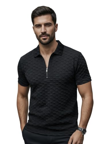 Image of Preneum Men's Poly Cotton Rich Solid Polo Tshirt | Collar Tshirts | Half Sleeves | Plain-Regular Fit (Available in Plus Sizes)