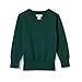 Produktbild Amazon Essentials Jungen Pullover aus Baumwolle mit V-Ausschnitt, Uniform, Dunkelgrün Heidekraut, 9 Jahre
