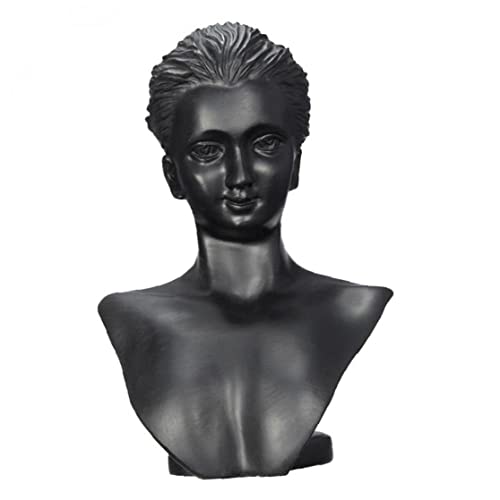Buste collier 3D avec porte boucles d'oreilles pour support de création - 4