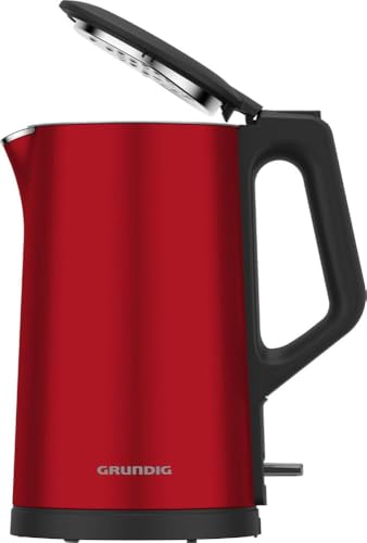Grundig - WK 8340 Wasserkocher aus Edelstahl - 1,7 Liter Volumen - Verdecktes Heizelement - Integrierte Wasserstandsanzeige… – Ansicht 3