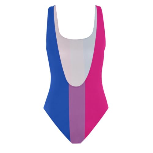 Maillot de bain bisexuel femmes coupe ajustée anti-décoloration pride - 4