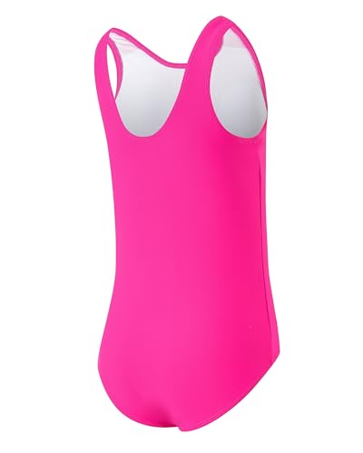 Image of Girls Swimsuits for Girl One Piece Swimsuit Solid Color Girls' Swimwear Cute Kids Bathing Suit Quick Dry 6-16Y Yizuoding005