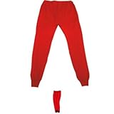 赤 メンズズボン下・通しゴム M（カラー 赤 サイズ M 価格：2415円) 赤い下着 赤パンツ