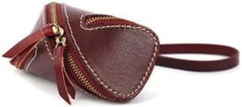 Flashing Retro Vegetable Tanned Leather Key Bag(C)