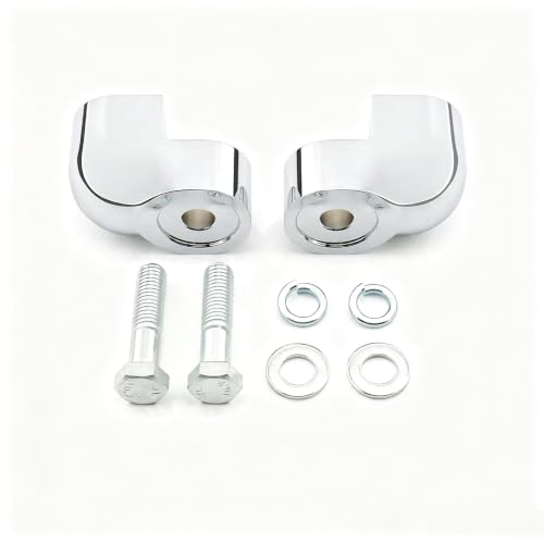 Soporte elevacion manillar VTX1300C rutas comodas en moto custom 4