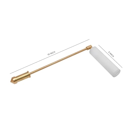 Image of Brass Dowsing Rods Pair with Plastic Handle | Aura Energy Checker | Feng Shui | Reiki | Dowser | Diving Rod | Dowsing L Rods Pair | Only 2 Rods |
