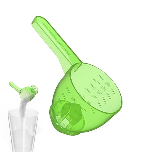 Measuring Scoop, Funnel Scoop for Powder, Convenient Measuring Spoon, Measuring Cups & Spoons with Measurement Scales, Multipurpose Funnel Scoop for Powder Detergent Coffee Spices Pet Food
