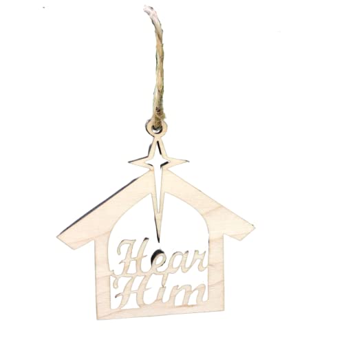 Set of 20 Hear Him Christmas Ornaments | LDS Ward