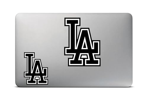 Image of Los Angeles Sticker - Vinyl Decal Bumper Stickers for Cars, Trucks, Water Bottles, Laptops, Windows, and Toolboxes - Pack of 5 LA Stickers - Waterproof and Durable Vinyl for Indoor and Outdoor Use