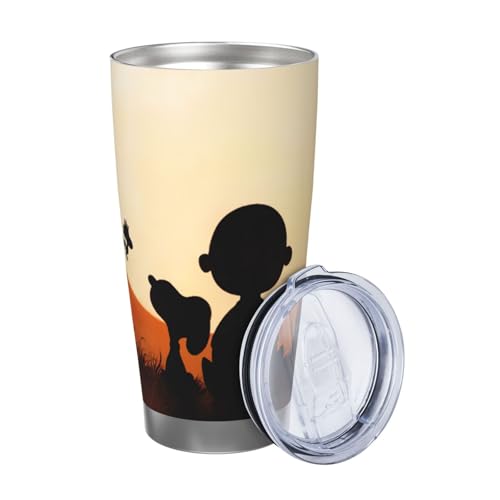 マグカップ スヌーピー コーヒーカップ コンビニカップ 保冷 保温 タンブラー ステンレス製 大容量 真空断熱マグ 蓋付き 持ち運び 直接ドリップ 車用 600ml Straw Three-piece Set