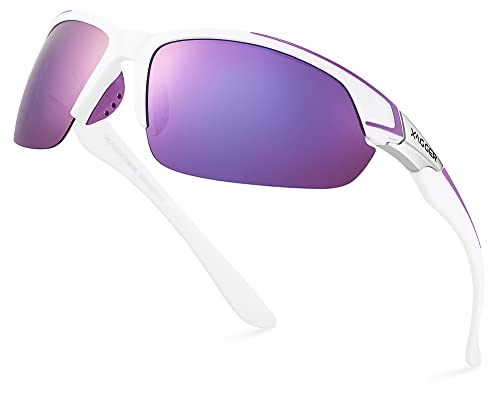 Image of Polarized Sport Sunglasses for Men Women Wrap Around UV400 Running Baseball Softball Fishing Driving Glasses